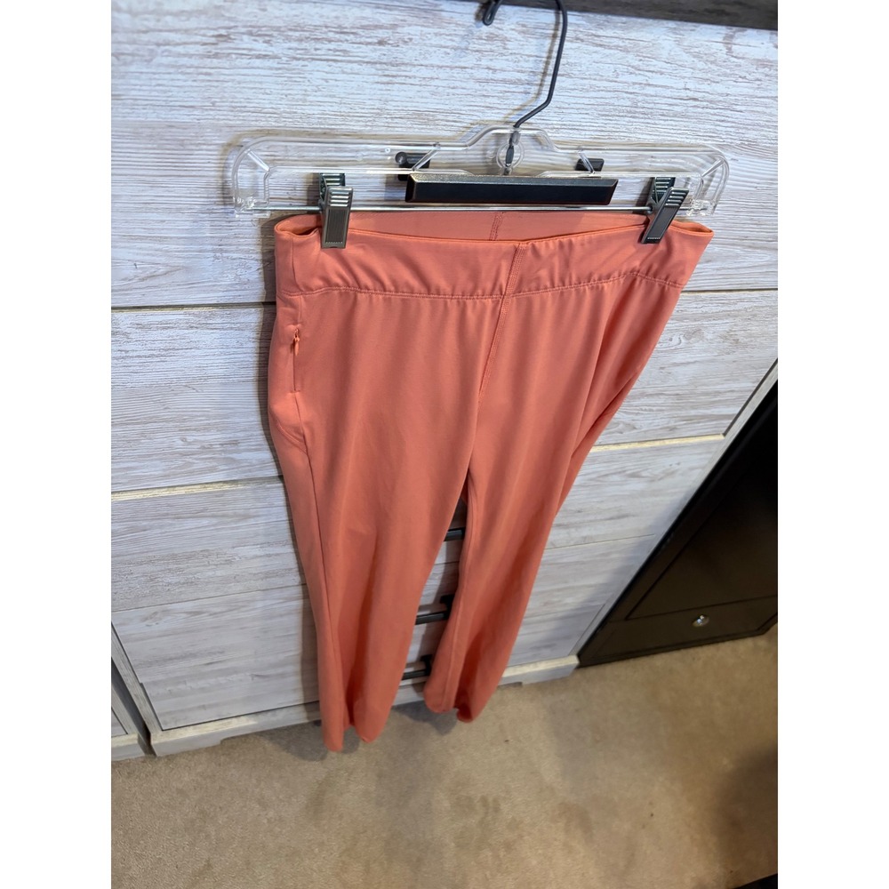Free People Movement High Rise Free Style Pants Coral Orange Joggers Womens S - Picture 5 of 7